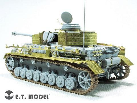 E.T.モデル E35-290 1/35 WWII ドイツIV号戦車 H型(中期型） ｗ/ツェメリットシュルツェン(ドラゴン/スマートキット用） エッチングパーツ