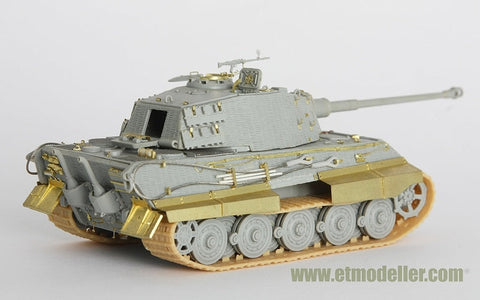 E.T.モデル E72-004 1/72 WWII ドイツ キングタイガー(ヘンシェル砲塔)（ドラゴン用） エッチングパーツ