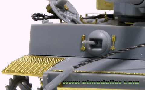 E.T.モデル E72-006 1/72 WWII ドイツ タイガーI 初期生産型（ドラゴン 7370用） エッチングパーツ
