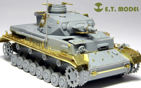 E.T.モデル E72-007 1/72 WWII ドイツ IV号戦車 F1型（ドラゴン 7321用） エッチングパーツ