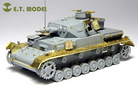 E.T.モデル E72-007 1/72 WWII ドイツ IV号戦車 F1型（ドラゴン 7321用） エッチングパーツ