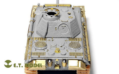 E.T.モデル E72-009 1/72 WWII ドイツ パンサー G型（ドラゴン用） エッチングパーツ