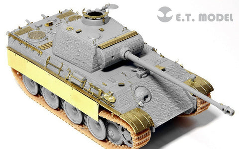 E.T.モデル E72-009 1/72 WWII ドイツ パンサー G型（ドラゴン用） エッチングパーツ