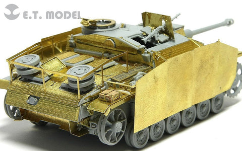 E.T.モデル E72-015 1/72 WWII ドイツ III号突撃砲G型 初期型（ドラゴン 7283用） エッチングパーツ