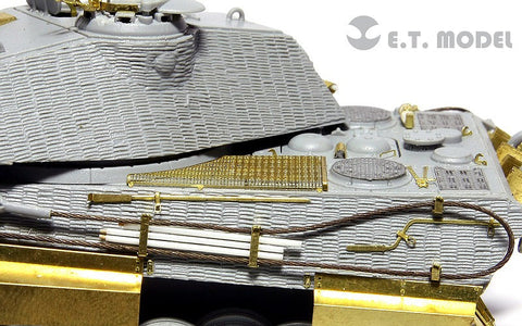 E.T.モデル E72-020 1/72 WWII ドイツ キングタイガー(ポルシェ砲塔)（ドラゴン 7254用） エッチングパーツ