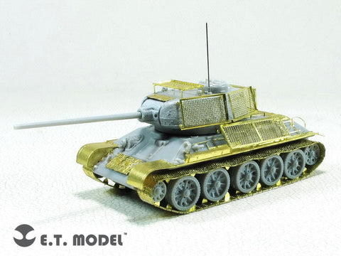 E.T.モデル E72-035 1/72 ソビエト T-34/85（ドラゴン用） エッチングパーツ