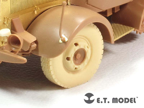 E.T.モデル ER35-039 1/35 WWII ドイツ ヘビーハーフトラック L-4500R マウルティア 自重変形ロードホイール(ズベズダ 3603用）