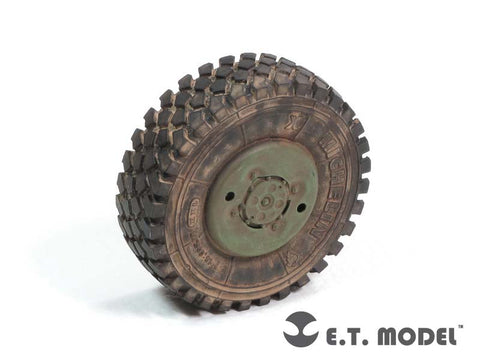 E.T.モデル ER35-041 1/35 現用 アメリカ M1070 トラクター 自重変形ロードホイール(ホビーボス 85502用）