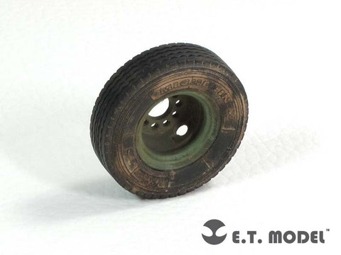 E.T.モデル ER35-042 1/35 現用 アメリカ M1000 トレーラー 自重変形ロードホイール(ホビーボス 85502用）