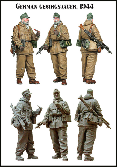 エボリューション  EM-35029 1/35  WWII ドイツ 山岳猟兵機関銃手 1944-45 冬(1体)