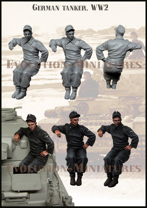 エボリューション  EM-35241 1/35  WWII ドイツ 戦車兵(3)(1体)