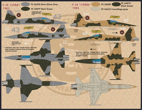 ファーボール 32-002 1/32 アメリカ海軍 F-5フリーダムファイター、トップガンタイガース