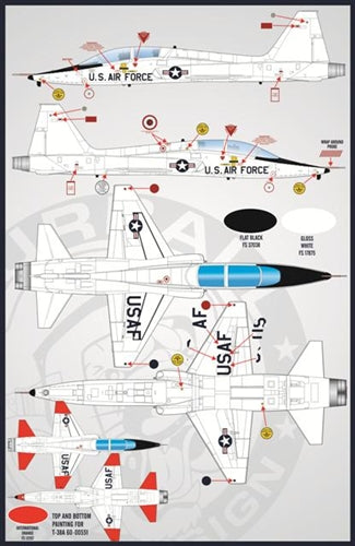 ファーボール 48-028 1/48 アメリカ空軍 ホワイトナイツ、T-38A/AT-38B タロン