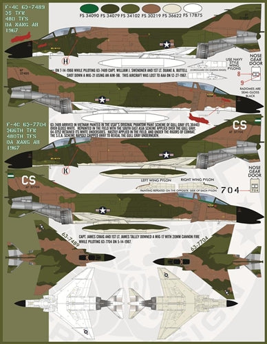 ファーボール 48-029 1/48 F-4C＆F-4DファントムIIガンファイターファントム、パート1