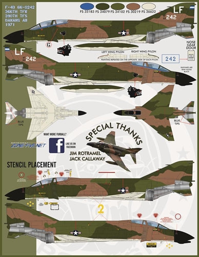 ファーボール 48-029 1/48 F-4C＆F-4DファントムIIガンファイターファントム、パート1