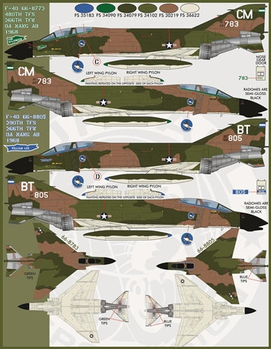 ファーボール 48-030 1/48 F-4C＆F-4DファントムIIガンファイターファントム、パート2