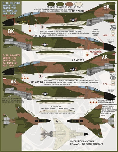 ファーボール 48-030 1/48 F-4C＆F-4DファントムIIガンファイターファントム、パート2