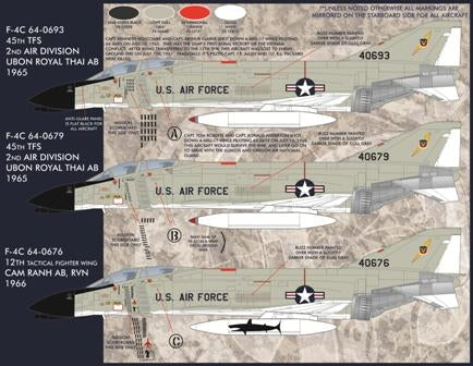 ファーボール 48-032 1/48 アメリカ空軍 F-4CファントムII ベトナム初期塗装