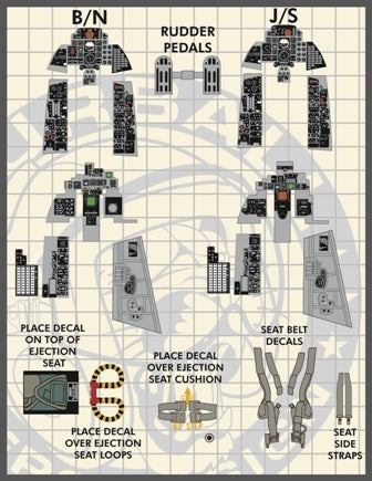 ファーボール 48-047 1/48 F-4B/N,J/S コクピット ディティールセット
