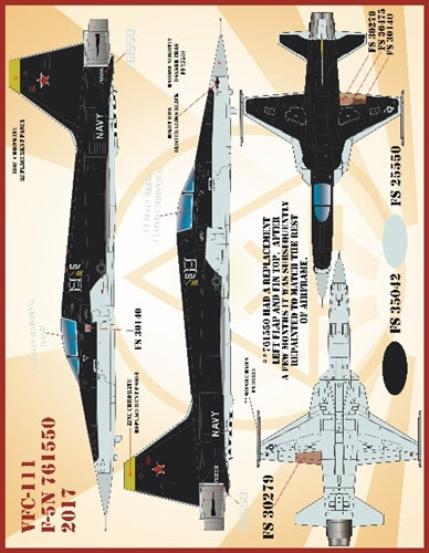 ファーボール 48-065 1/48 アメリカ海軍 VFC-111 F-5NFフリーダムファイター、バンディット・サンダウナーズ