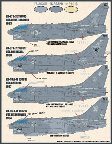 ファーボール 48-068 1/48 アメリカ海軍 A-7EコルセアII　ショートリトルアグリーファッカーズ、ロービジ
