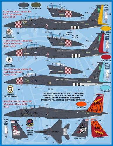 ファーボール 48-071 1/48 アメリカ空軍 F-15C/E イーグル、ヘリテージイーグルス