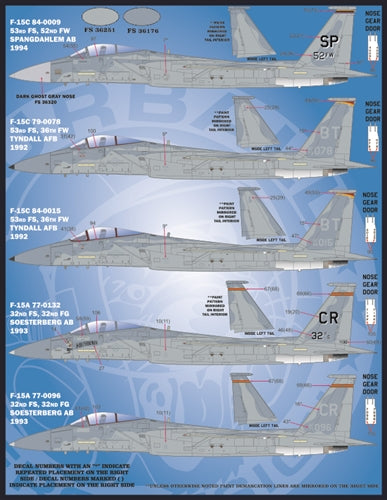 ファーボール 48-072 1/48  F-15A/C/D 在欧アメリカ空軍 新鋭イーグルス