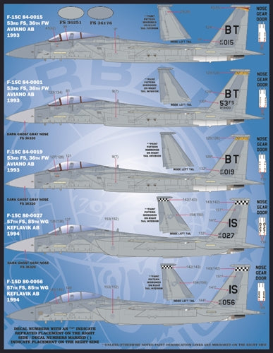 ファーボール 48-072 1/48  F-15A/C/D 在欧アメリカ空軍 新鋭イーグルス