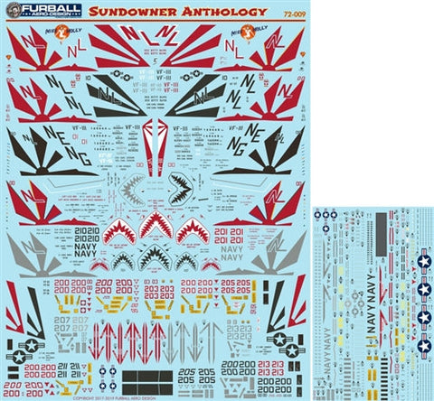 ファーボール 72-009 1/72 アメリカ海軍 F-14Aトムキャット VF-111サンダウナーズのアンソロジー