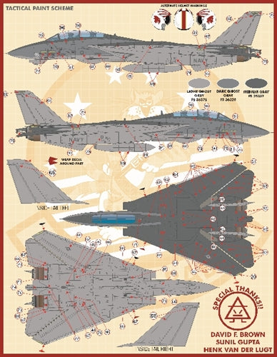 ファーボール 72-009 1/72 アメリカ海軍 F-14Aトムキャット VF-111サンダウナーズのアンソロジー