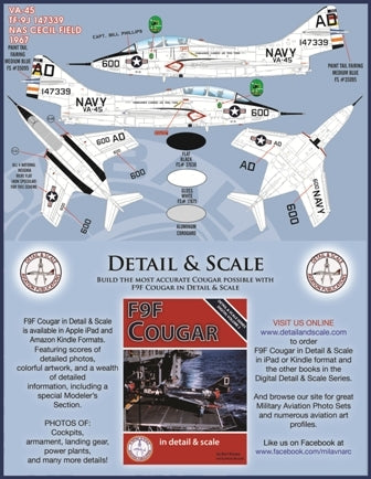 ファーボール FDS-4801 1/48 アメリカ海軍  F9F-8T TF-9J エアウィングオールスターズ：クーガートレーナーCAG