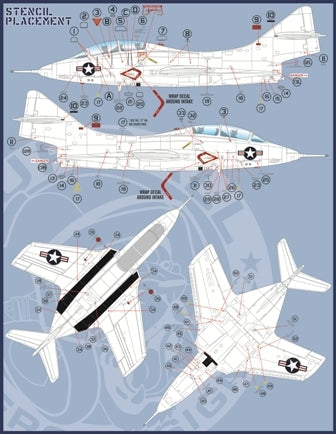 ファーボール FDS-4801 1/48 アメリカ海軍  F9F-8T TF-9J エアウィングオールスターズ：クーガートレーナーCAG