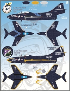 ファーボール FDS-4803 1/48 アメリカ海軍 シーブルーF9F-8クーガー