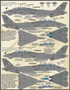 ファーボール FDS-4808 1/48 アメリカ海軍 F-14 トムキャット カラー＆マーキング、パート1