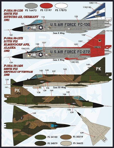 ファーボール FDS-4817 1/48 アメリカ空軍 F-102A デルタダガー　カラー＆マーキング