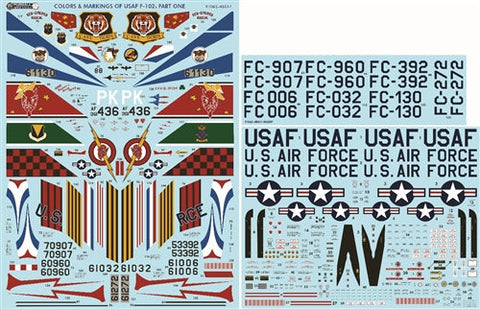 ファーボール FDS-4817 1/48 アメリカ空軍 F-102A デルタダガー　カラー＆マーキング