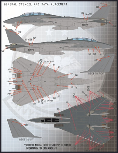 ファーボール FDS-4818 1/48 アメリカ海軍 F-14 トムキャット カラー＆マーキング、パート9