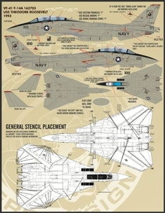 ファーボール FDS-7201 1/72 アメリカ海軍 F-14A トムキャット カラー＆マーキング、パート1