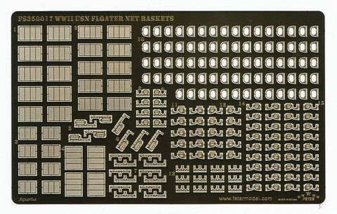 ファイブスターモデル FS350017 1/350 WWII アメリカ海軍 フローターネットバスケット