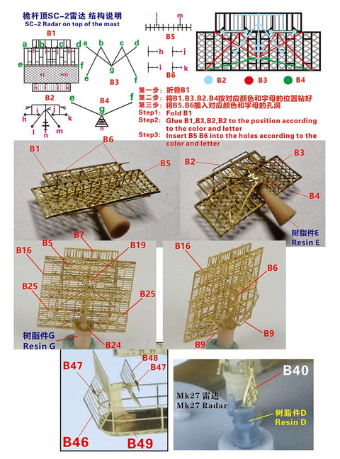 ファイブスターモデル FS350032 1/350 WWII時のアメリカ海軍戦艦・空母用レーダーセットII（後期型）