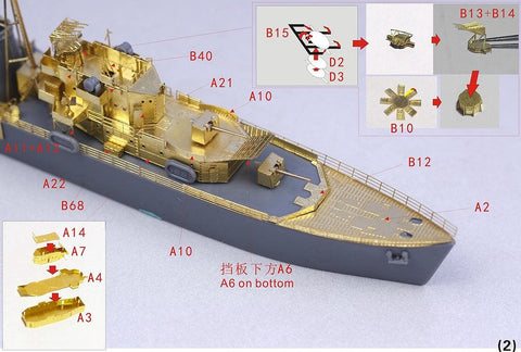 ファイブスターモデル FS700092 1/700 イギリス海軍 O級駆逐艦 オンスロー用 アップグレードセット(タミヤ31904用)