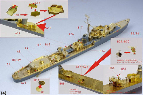 ファイブスターモデル FS700092 1/700 イギリス海軍 O級駆逐艦 オンスロー用 アップグレードセット(タミヤ31904用)