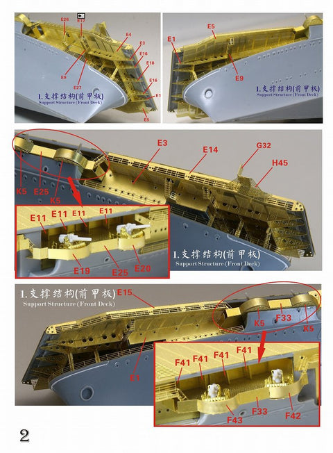ファイブスターモデル FS700117 1/700 アメリカ海軍 航空母艦 CV-7 ワスプ 1942 アップグレードセット(アオシマ用)