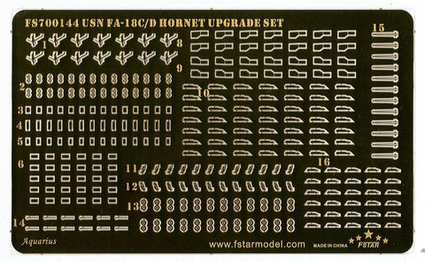 ファイブスターモデル FS700144 1/700 現用 アメリカ海軍 F/A18C/D ホーネット アップグレードセット
