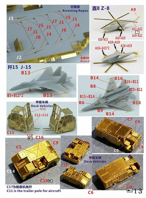 ファイブスターモデル FS700152 1/700 中国人民解放軍海軍 航空母艦 遼寧 2019 スーパーアップグレードセット(トランぺッター06703用)