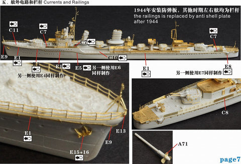 ファイブスターモデル FS710017 1/700 日本海軍 特型駆逐艦III型 暁用 アップグレードセット