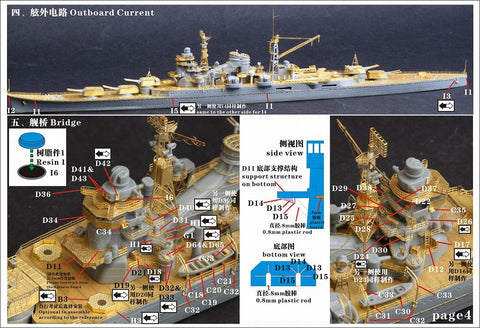 ファイブスターモデル FS710021 1/700 日本海軍 重巡洋艦 鈴谷 1944用 アップグレードセット (タミヤ 31343用)