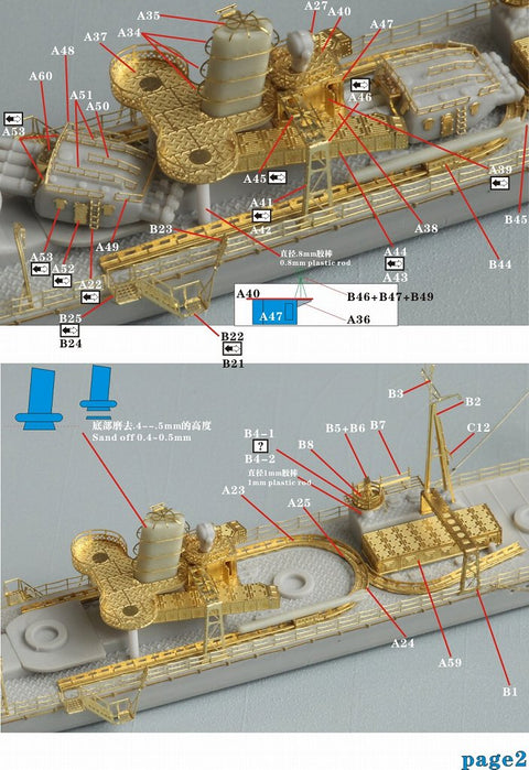 ファイブスターモデル FS710032SP 1/700 日本海軍 白ロシア型駆逐艦後期型用 スーパーアップグレードセット
