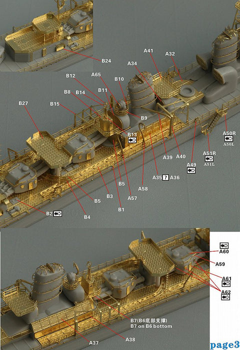 ファイブスターモデル FS710161 1/700 日本海軍 特I型駆逐艦後期用 アップグレードセット(ピットロード用)