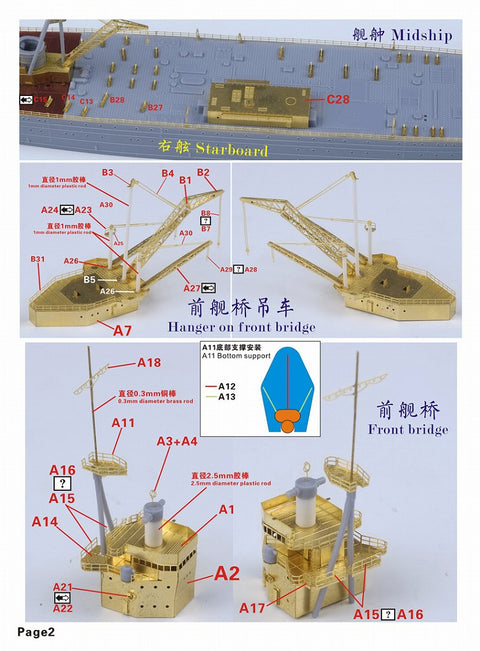 ファイブスターモデル FS710250 1/700 WWII 日本海軍 工作艦 明石 アップグレードセット